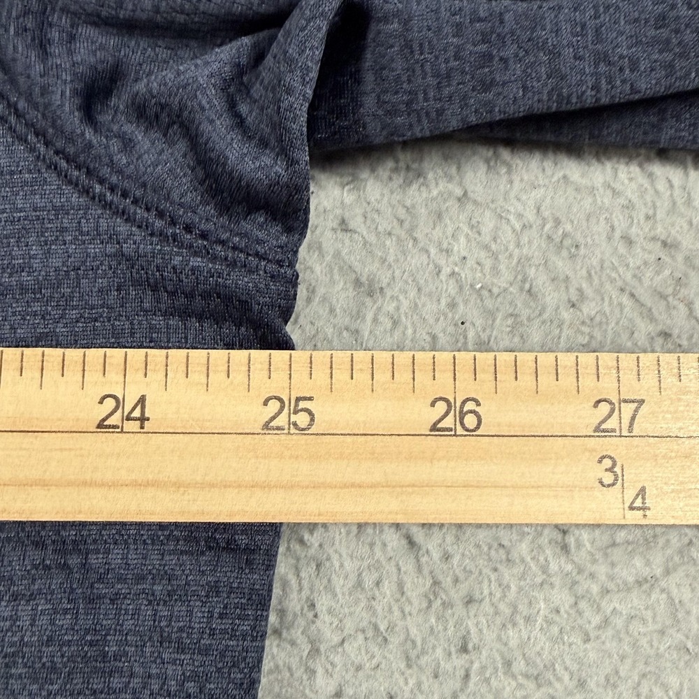 G.H. Bass & Co Pullover Mens XL Blue Fleece 1/4 Zip Chest Pocket Sweatshirt - Picture 11 of 14